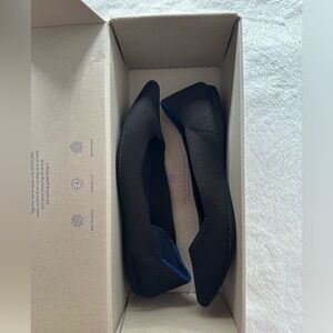 Rothy’s The Point Flats Black Solid Size 7